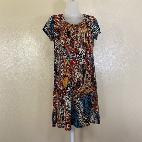 Ivy Road Dress Womens Small Multicolor Floral Paisley - Picture 1 of 7